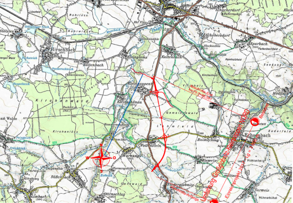 ST1 Trassenverlauf der B36