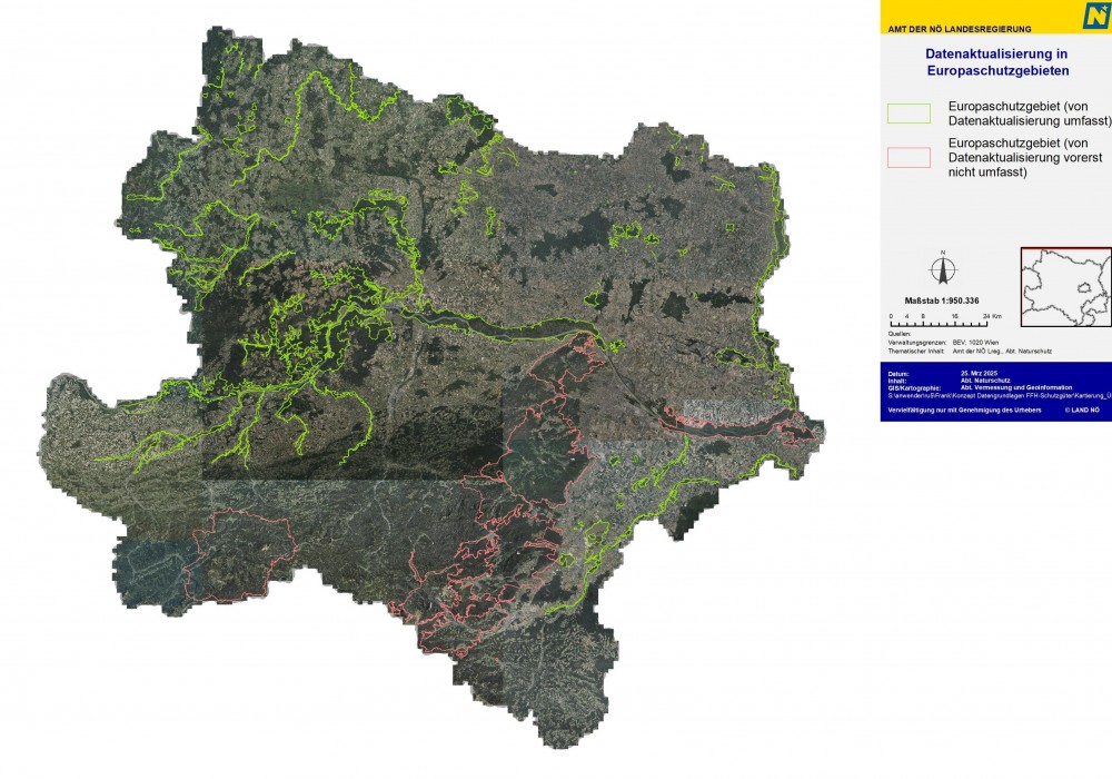 RU5 Karte mit den von der Aktualisierung betroffenen Gebieten