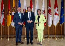 LH-Stellvertreter Stephan Pernkopf, Bundesministerin Norbert Totschnig und Landesrätin Susanne Rosenkranz (v.l.n.r.)