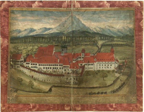 Blick auf die Benediktinerabteil Lambach
