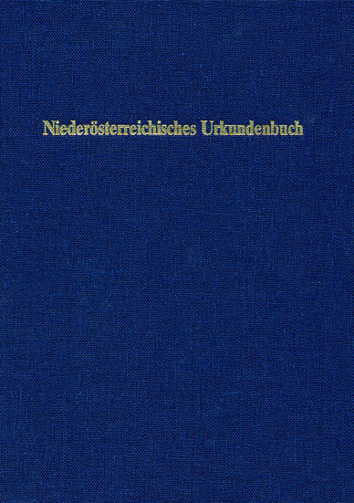 NÖLA Cover Urkundenbuch
